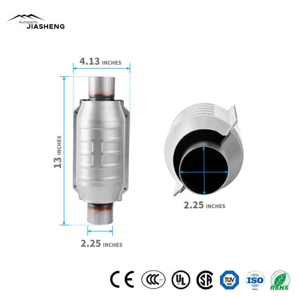 Universal 2.25" Inlet/Outlet Universal Style Car Accessories Euro 5 Catalyst