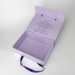 250mm 3in Pink Purple Foldable Hair Extension Wig Packaging Boxes