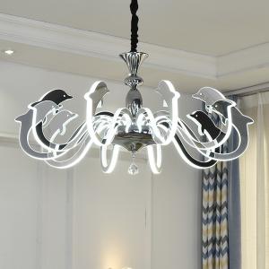Wholesale Fancy big acrylic bead chrome Led chandelier For Kids Children Room Lighting (WH-LC-04) from china suppliers