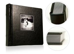 Wholesale Individual 8*8 inch Leather Cover Flush Mount Album with Cut-off from china suppliers