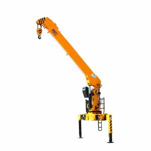 Wholesale Mini 3 Ton Truck Mounted Crane 1500 Kg Weight With Hydraulic Pump Straight Boom from china suppliers