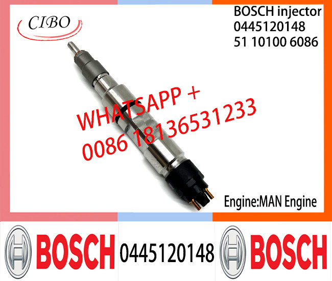 BOSCH 0445120148 51101006086 Neutral Fuel Injector Assembly 0445120148 51101006086 For MAN