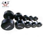 Fixed Weight Round Rubber Coated Dumbbells High Safety For Weight Lifting