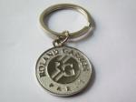 Iron / Brass Soft enamel Promotional Metal keyrings with poly bag