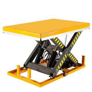 Wholesale 1.3m Small Scissor Lift Table Hydraulic Lifting Platform For 2 Ton Cargo from china suppliers