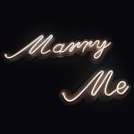 12V Neon Letter Signs 8mm Acrylic Neon Lights For Wedding Decoration