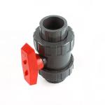 PVC Double Union Ball Valve DN50 for Water Media Hydraulic Power General