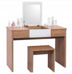 Hot Sale Wooden Grain Melamine Mirror Dressing Table
