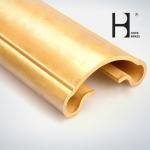 OEM Golden C3604 Antique Brass Handrail Long Using Life For Floor
