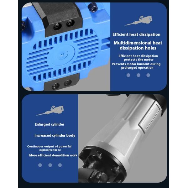 BobenElectric Pick High Power Concrete Industrial Grade 65 Heavy Duty Large Professional EngineeringCrushing and DemolitionElect