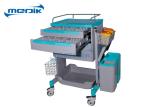 Three Drawers Emergency Medicine Drug Trolley With Castors 600*460*1000mm