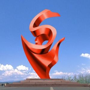Wholesale Large Contemporary Outdoor Abstract Decorative Metal Hotel Sculpture from china suppliers