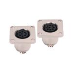 Waterproof 3 Pin Aviation Connector , 4P PCB Panel Mount Connector