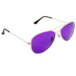 Classic Mental Frame Polarized Lens Aviator Sunglasses Light Colored Therapy