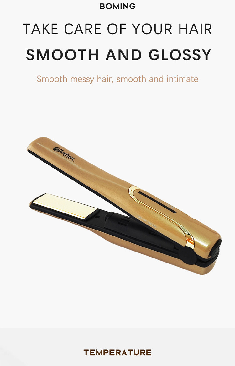 Roll Straight Dual Ceramic Hair Straightening Iron with 2200mah Battery Cell