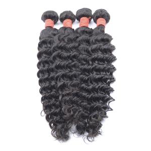 Wholesale Virgin Human Curly Hair Weave Extension Deep Wave Brazilian Hair Bundle from china suppliers