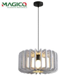 Wholesale New Arrival Restaurant Soundproof Lampshade for Office Hotels Cap Shape PET Acoustic Felt Lampshade from china suppliers