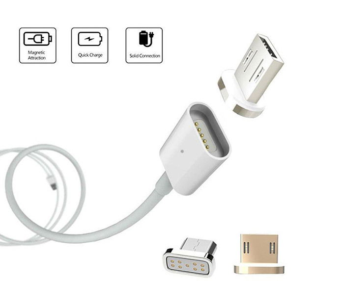 PVC GB Copper Magnetic Charging Cable For Variety Power Environment
