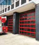 Fire Resistant 40mm 3mm Hinge Glass Panel Garage Doors