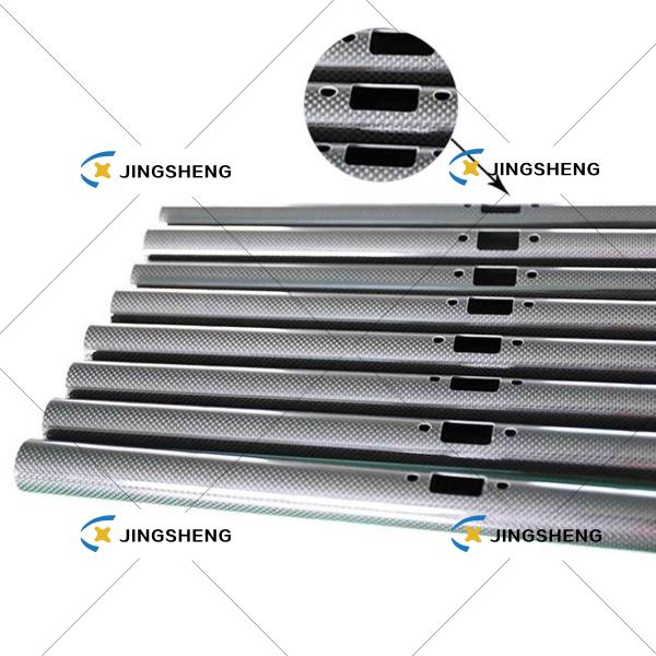 φ26.05*1235mm Carbon Tube 3K Glossy Surface for gutter cleaning OEM