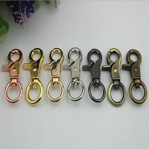 Wholesale OEM/ODM zinc alloy 13 mm round eye bolt metal dog leash lobster claw swivel snap hook rose for bag accessories from china suppliers