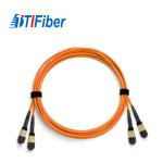 Indoor MPO Trunk Fiber Optic Patch Cord Cable With Female To MPO Female