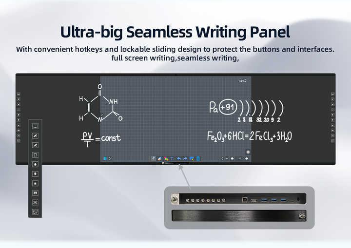 86 Inch Smart Digital Blackboard, School Teaching Blackboard With Projector 1