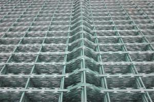 Wholesale Powder Coated Welded Razor Custom Barbed Wire Fencing Fence Mesh 100X100mm Factory from china suppliers