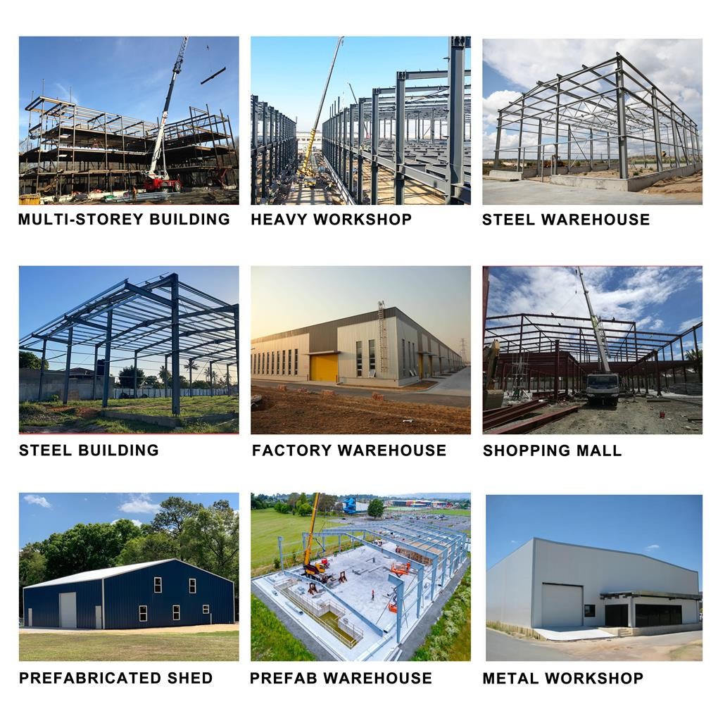 Strong Metal Buildings Rust Resistant Steel Structure Barn With Spacious Interior And Loft