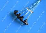 Blue SFF 8643 To 4 SATA SAS Hard Drive Cable Fanout 12gbps Flexible Design