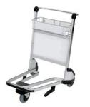 Stable Airport Luggage Trolley Shopping Cart With Brake 250 Kgs Per Layer