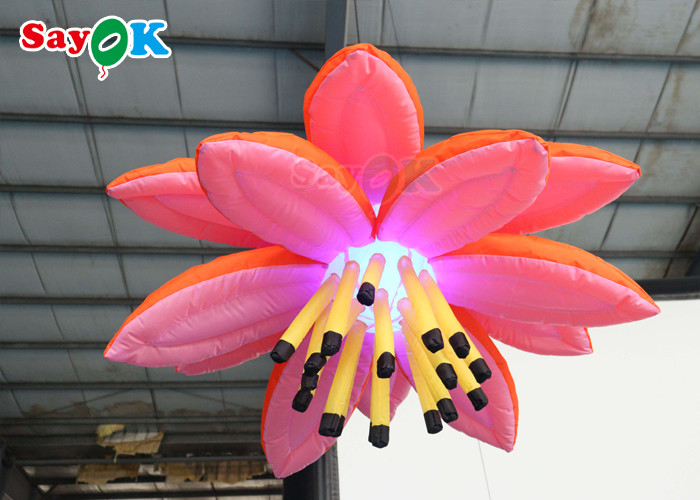 1.2m Inflatable Lighting Decoration Event Wedding Inflatable Flower With Led Light