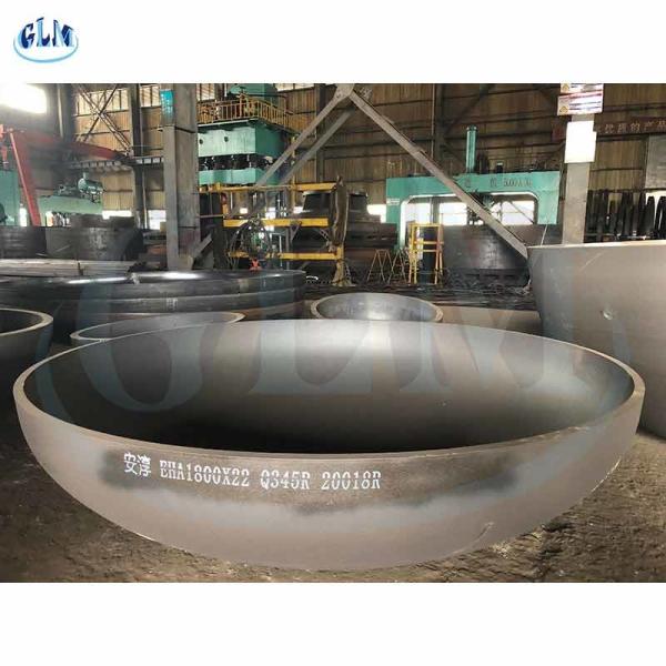 Q345R 1800mm Diameter 300mm Thickness Pressure Vessel Dished Head Dish End