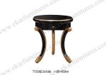 Vintage Classic Round Glass Top End Table TT-011