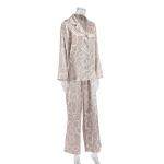 2022 Fashion Irregular Printed Long Sleeved Loose Pajama Set For Ladies