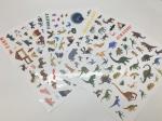 DIY Hand Make Cartoon Stickers For Kids Reusable / Clear Waterproof PVC Sticker