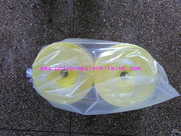 400m/Kg Polyproplyene Banana Twine Yellow Rope Baler 1ply / 3ply