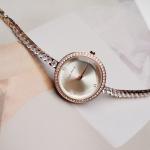 Luxury Stainless Steel Jewelry 26mm Small Quartz Bracelet Watch Fashion Zircon