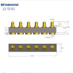 6Pin Czech Repubic Charging Connector Magnetic spring loaded pin Cable Connector