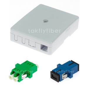 Wholesale 2 Ports FTTH Fiber Optic Terminal Box CAT5e Without Pigtails Adapters from china suppliers