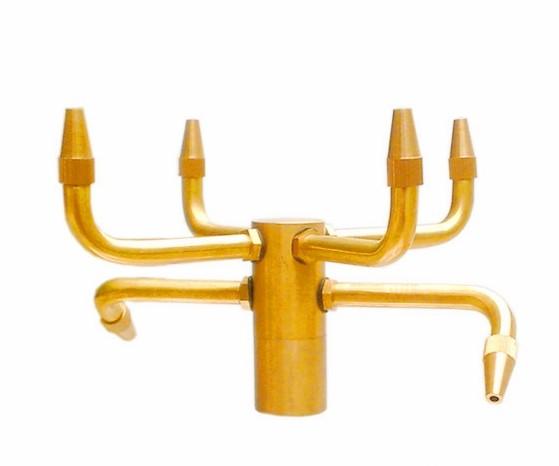 Brass Pirouette Fountain Jet Nozzle Water Fountain Spray Heads Pond Fountain