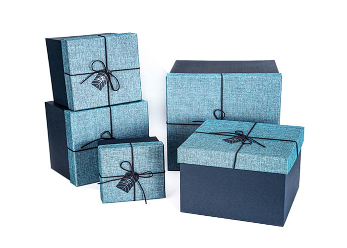 Bowknot Custom Printed Gift Boxes Handmade Pure Color Various Size Available