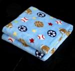 super soft 1 ply printed fleece flannel children baby blanket