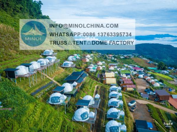 6M 8M 10M Wooden Floor Pvc Hotel Room House Resort Tent Garden Igloo Geodesic