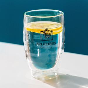 Wholesale Clear Heat Resistant Double Insulated Glass Coffee Cups 275ml Hand Blown 9 Oz from china suppliers