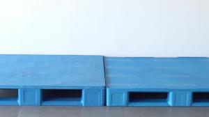 Wholesale 4 way Heavy duty single faced cheap closed euro plastic pallet price with steel from china suppliers