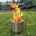 43cm Length Stainless Steel Bonfire Stove for Outdoor Camping and Smokeless