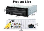 7 Color RGB Light Single Din Car Radio 7 Inch Single Din Retractable Touch