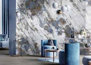 Wholesale Natural Sintered Stone Peacock Style Big Format Slab Wall Decor from china suppliers