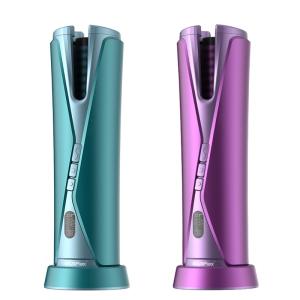 Wholesale Anti Scalding Cordless Automatic Hair Curler , Portable USB Rechargeable Curling Iron from china suppliers